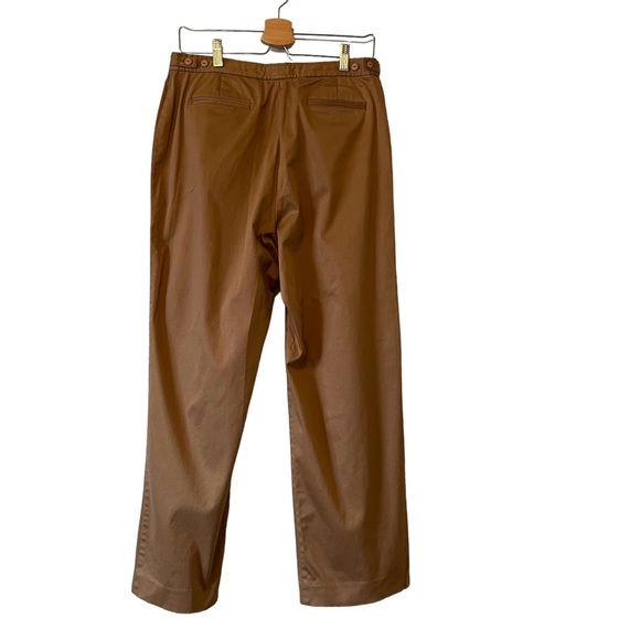 Liz Claiborne-ANISSA Tan Colour High Rise Pant 98% Cotton 2 % LYCRA Size 12 - Picture 2 of 16